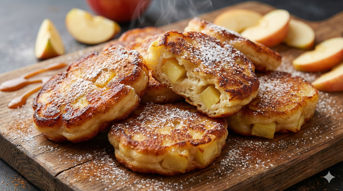 Beignets de pommes à la poêle : impossibles à oublier et sans friture