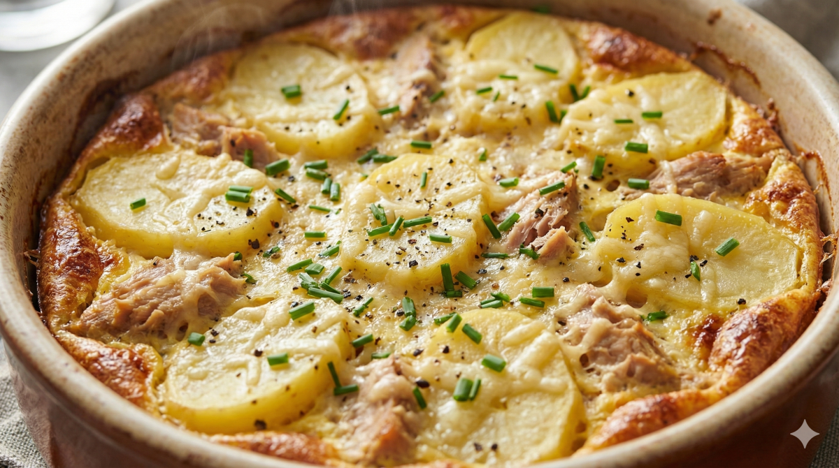 Ce clafoutis pommes de terre-thon change totalement des quiches (et devient vite addictif)