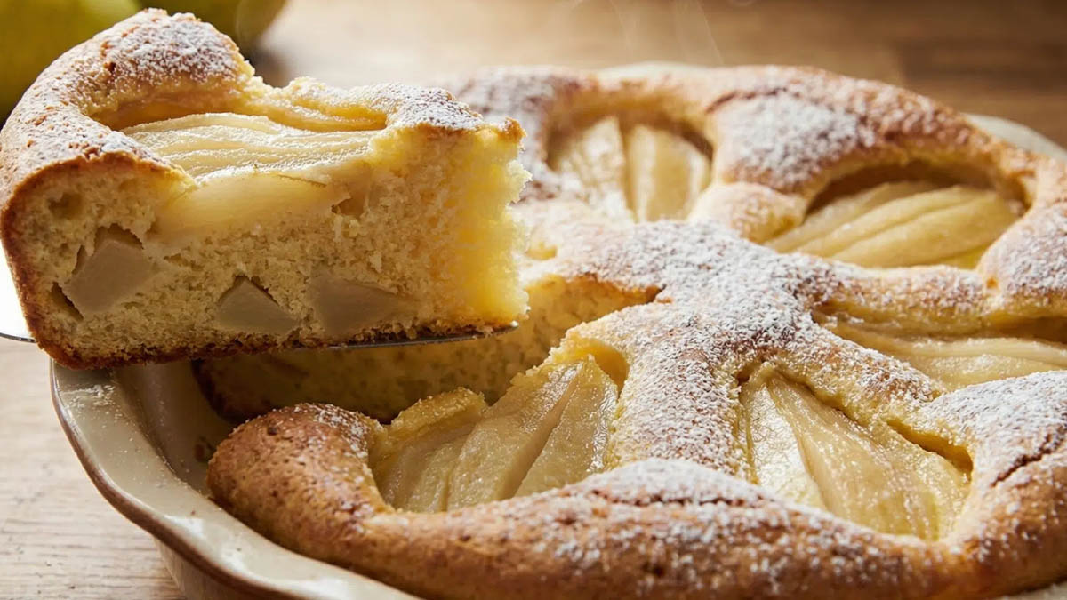 Ce gâteau léger aux poires sans beurre va transformer vos goûters gourmands