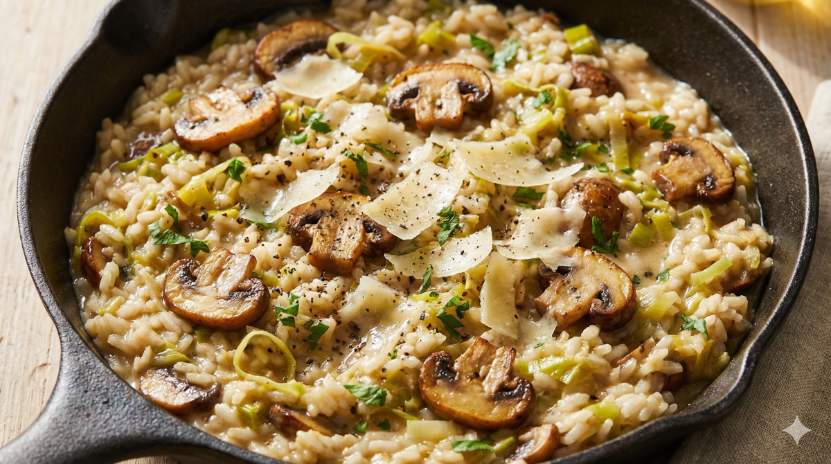 Ce mélange riz, poireaux et parmesan paraît banal… mais il est irrésistible