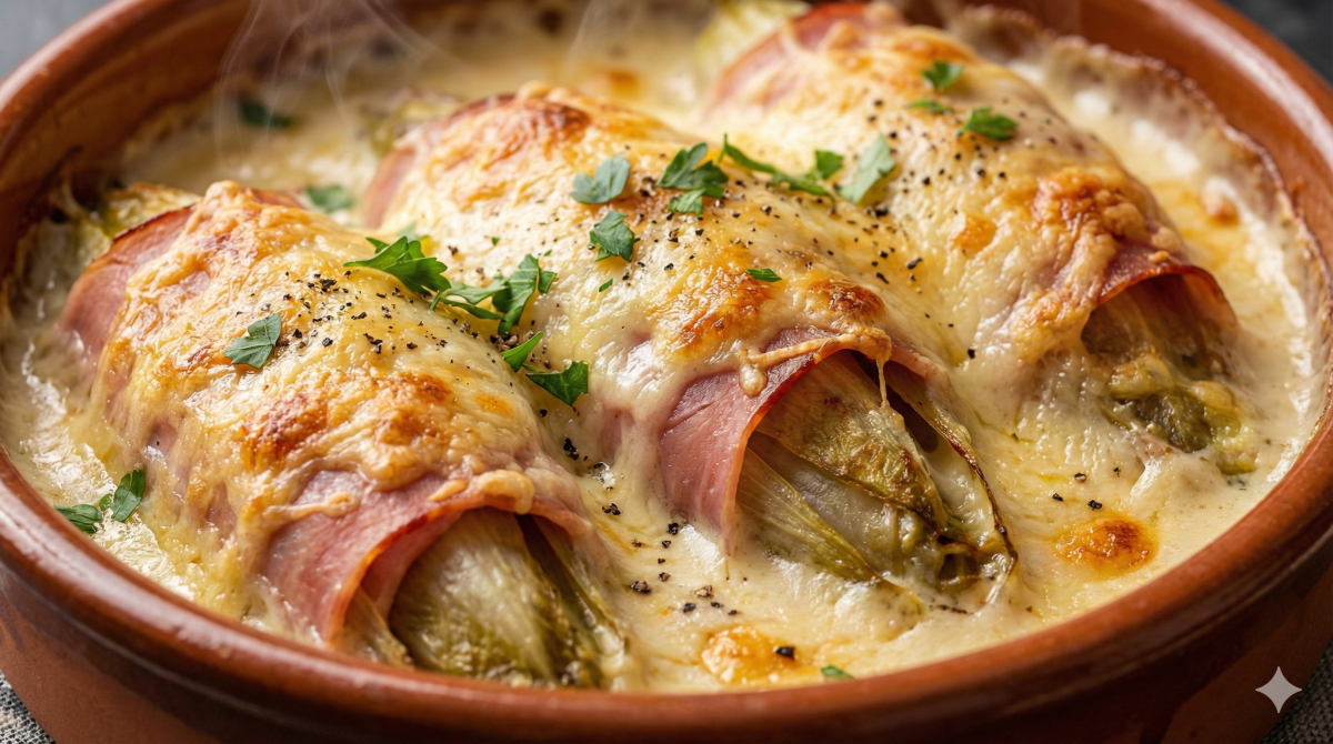 Ces endives au jambon gratinées à la sauce béchamel deviennent toujours le plat le plus réconfortant de la table