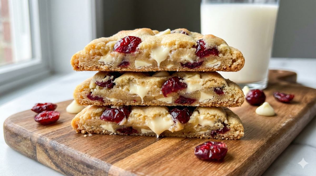 Cookies chocolat blanc cranberries : le plaisir sucré parfait