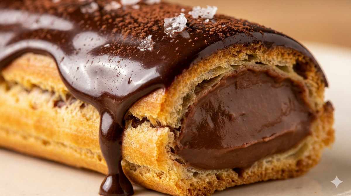 Éclair au chocolat : la pâtisserie culte au cœur fondant qui fait toujours craquer