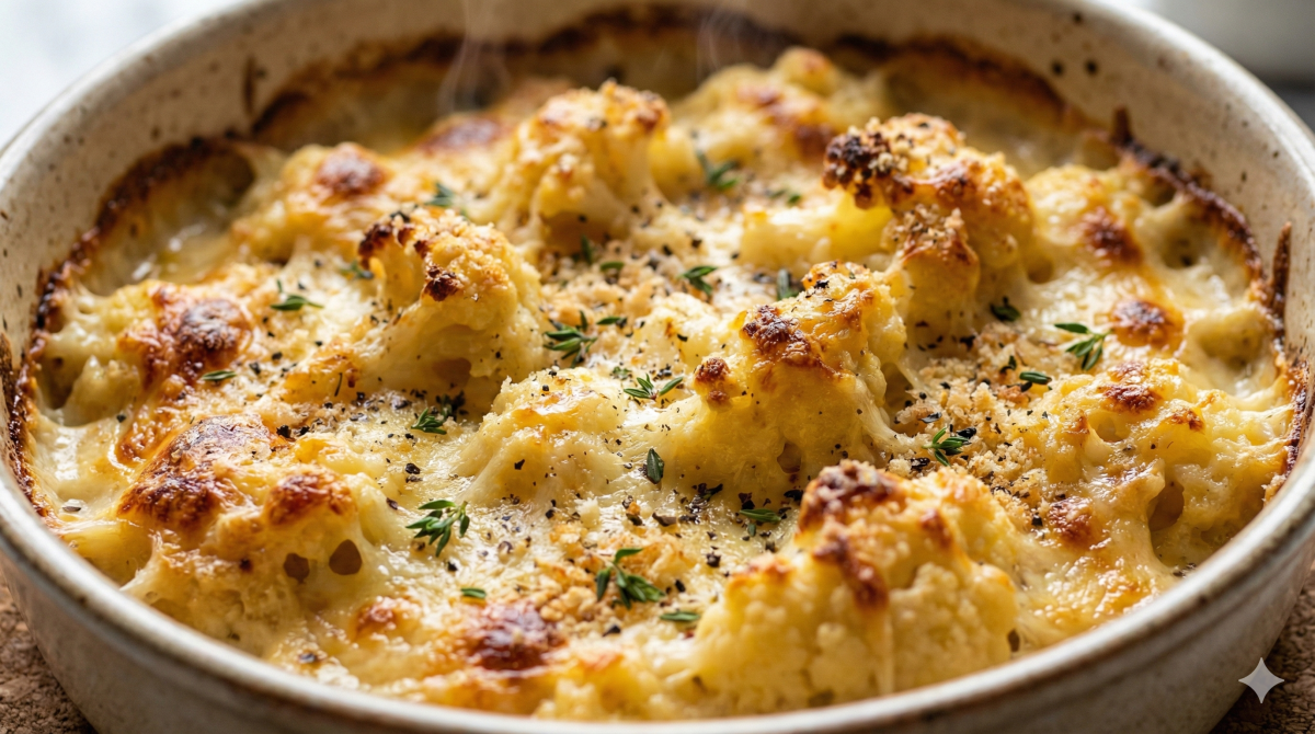 Gratin de chou-fleur sans béchamel : la version légère et ultra savoureuse