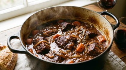 Joue de bœuf mijotée comme chez mamie, un plat réconfortant