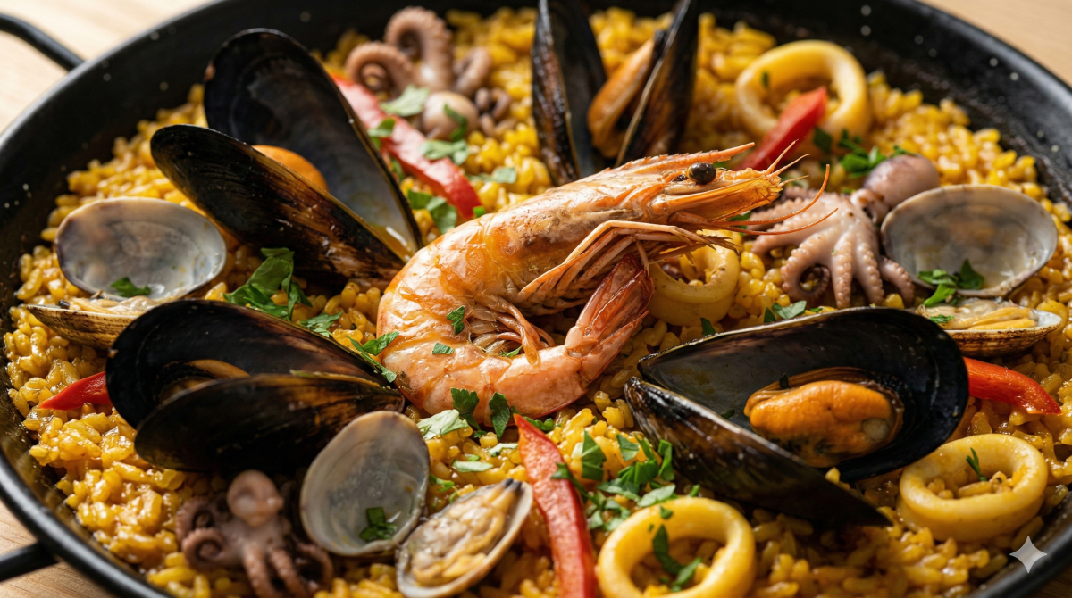 La recette de la paella aux fruits de mer qui transforme un simple repas en fête