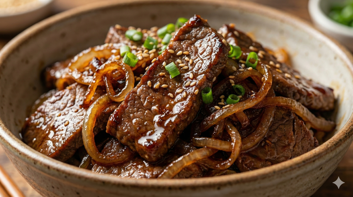 La recette du bœuf aux oignons caramélisés et sauce soja qu’on vous réclamera sans cesse