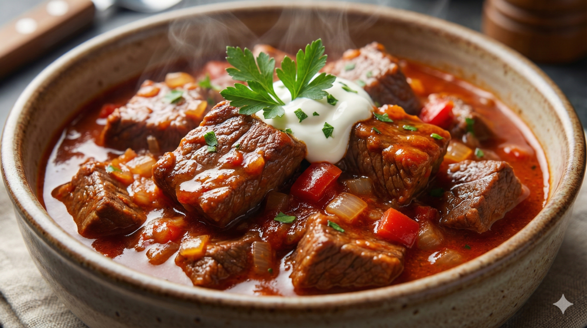 Paleron de bœuf à la sauce tomate façon goulash : un plat mijoté fondant et réconfortant