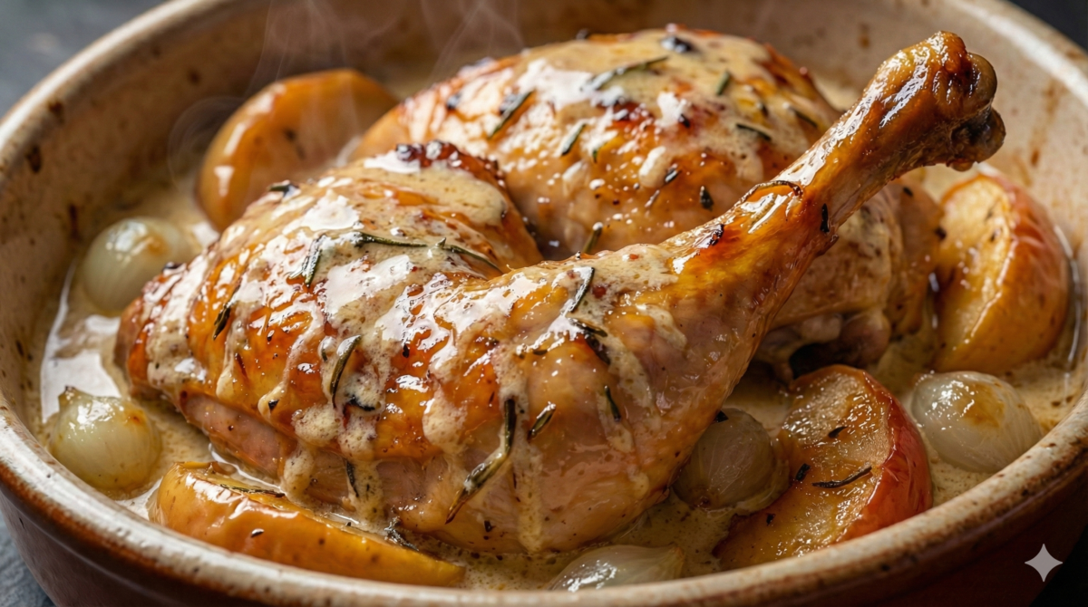 Pintade au cidre et au miel : le plat sucré-salé raffiné qui réchauffe l’hiver