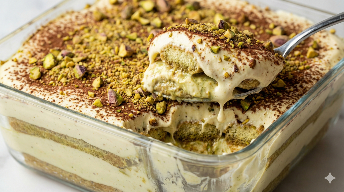 Quand la pistache transforme le tiramisu en pur moment de gourmandise