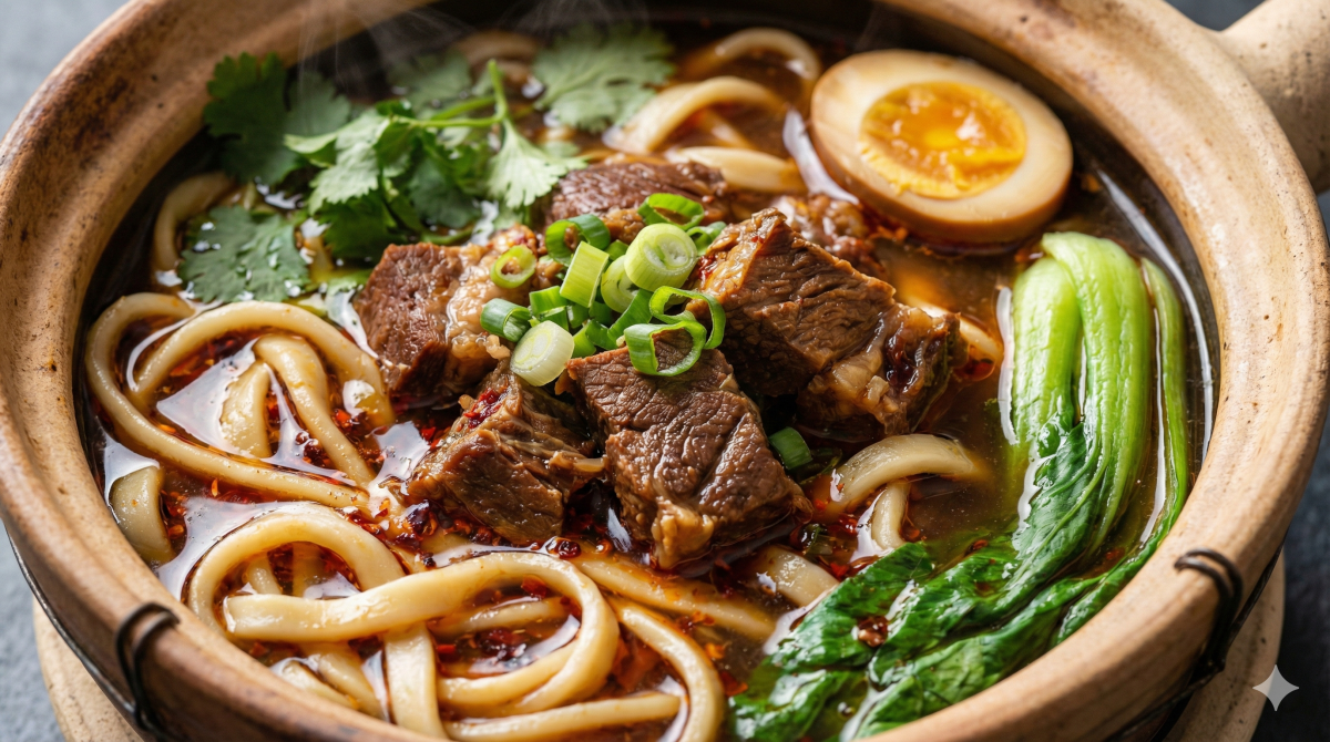 Soupe de nouilles chinoises au boeuf : un pur moment de gourmandise en cocotte