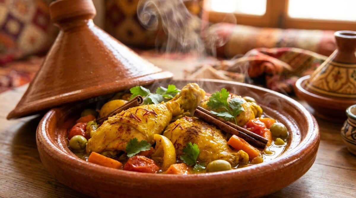 découvrez notre recette authentique de tajine de poulet marocain, un plat parfumé aux épices d’orient qui éveillera vos papilles et vous transportera au cœur du maroc.