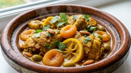 découvrez notre recette de tajine de poulet marocain, un plat parfumé riche en saveurs d’orient, alliant épices traditionnelles et douceur pour un voyage culinaire authentique.
