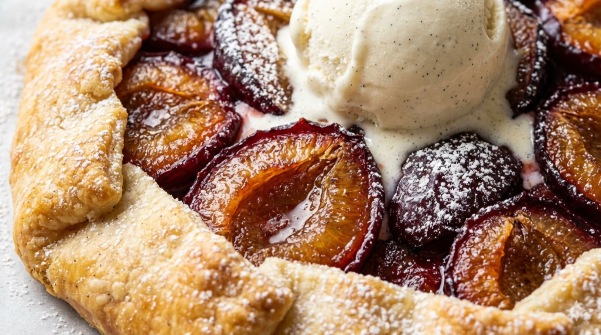 Tarte aux prunes à la vanille à l’ancienne : le dessert d’autrefois qui fait toujours fondre
