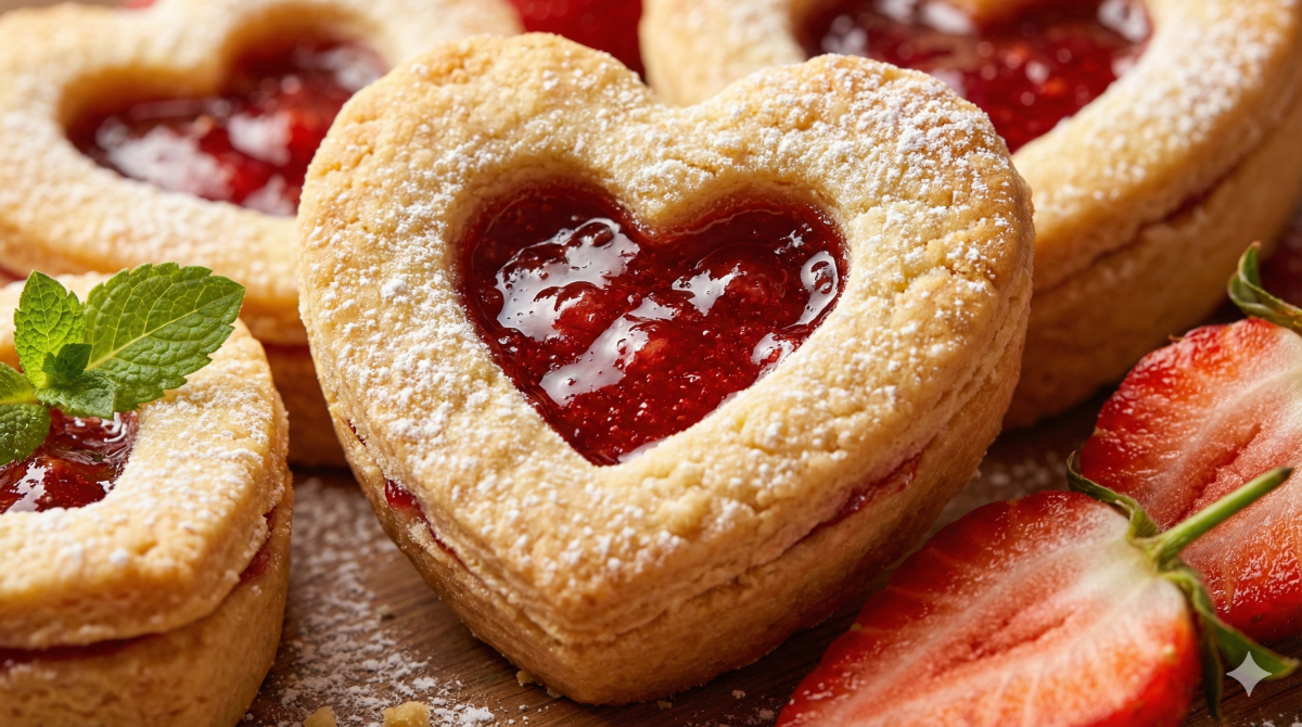 Tartelettes de la Saint-Valentin à la confiture de fraises : une douceur qui dit je t’aime