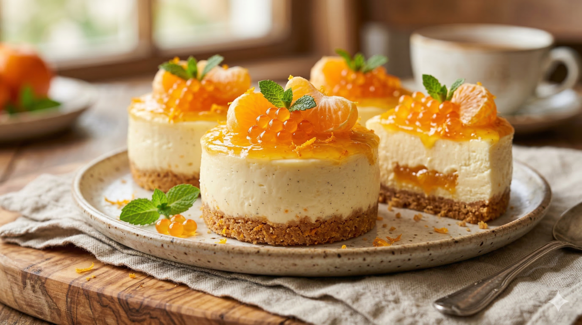 Les Perles orangées : sablé craquant et crème soyeuse à l’orange