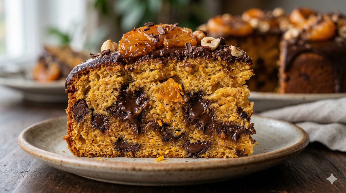 Ce cake aux clémentines et chocolat noir moelleux embaume toute la cuisine