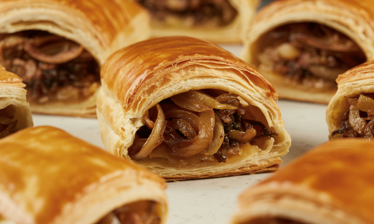 découvrez comment ce feuilleté aux oignons transforme un simple dîner en un délicieux moment de gourmandise, parfait pour régaler toute la famille.