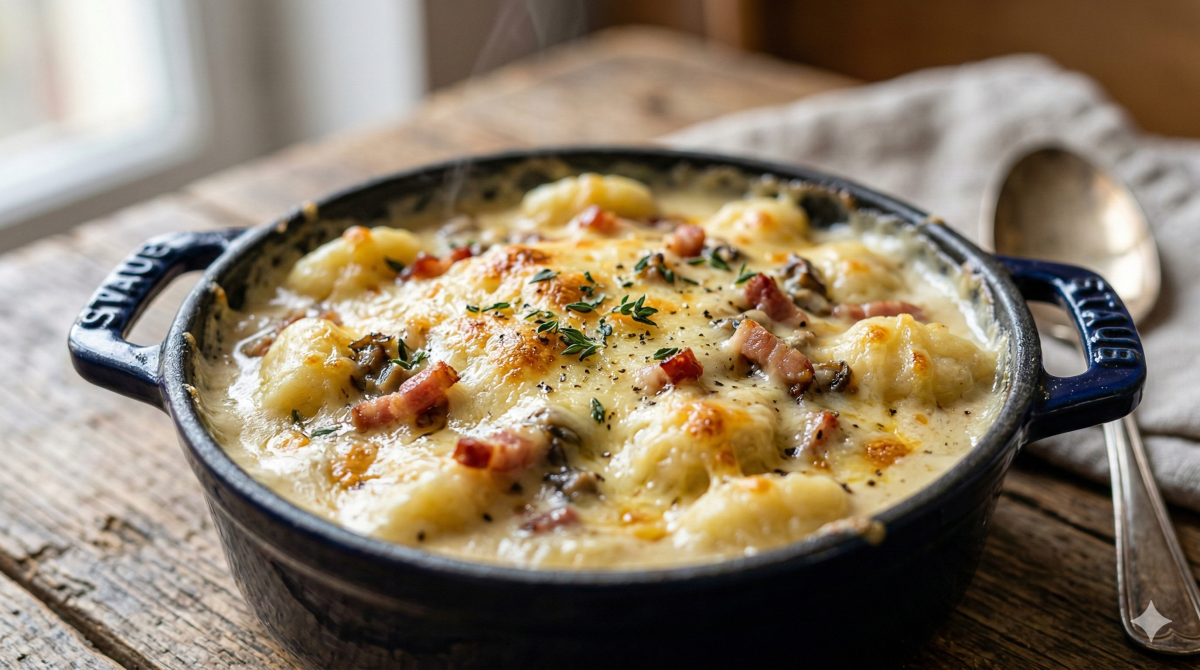 Cocotte de gnocchis à la sauce crémeuse ultra fondante : le plat réconfortant parfait pour les soirs pressés