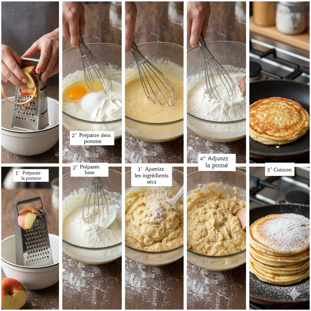 Découvrez les crêpes aux pommes prêtes en 5 minutes, une recette simple et rapide pour un goûter gourmand. Parfaites pour un dessert express et savoureux.