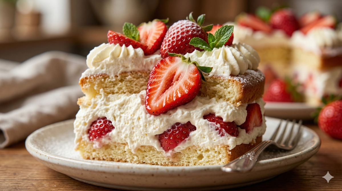 Gâteau aux fraises et chantilly maison : le dessert parfait pour un moment sucré