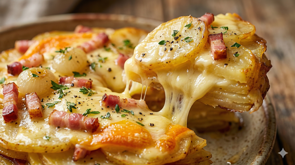 Gâteau de pommes de terre et reblochon fondant : la recette familiale qui fait l’unanimité