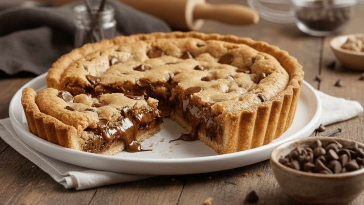 Tarte cookie maison : un dessert gourmand au cœur fondant et croustillant