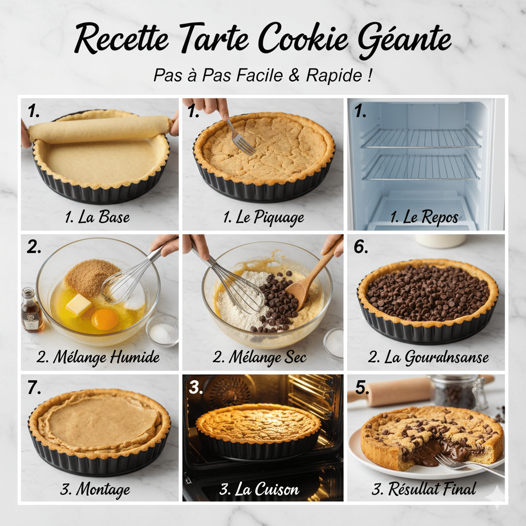 La tarte cookie maison à croquer, la recette facile