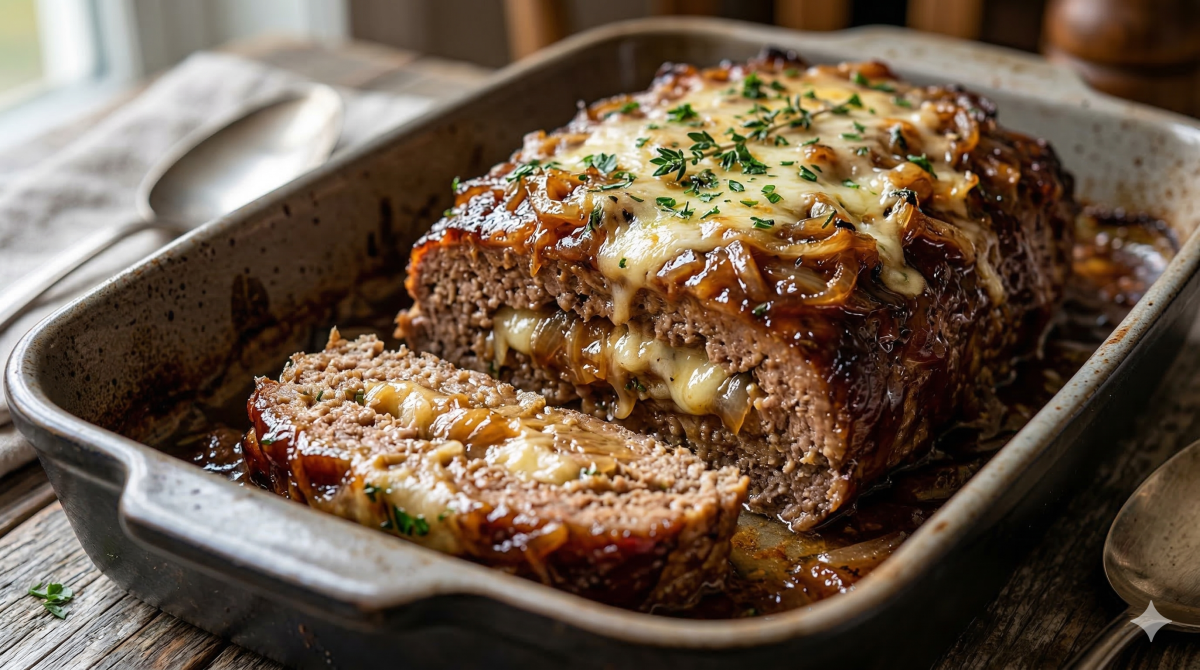 Pain de viande à la soupe à l’oignon : un plat familial simple et généreux