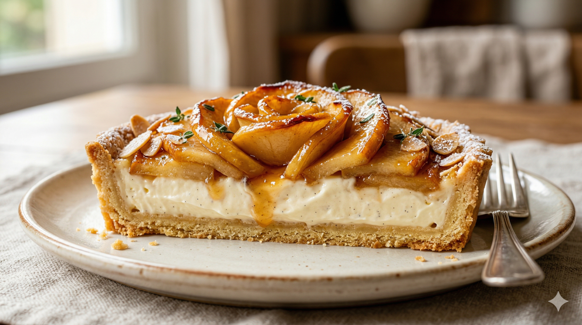Tarte au mascarpone et à la pomme : un dessert fondant et délicatement fruité