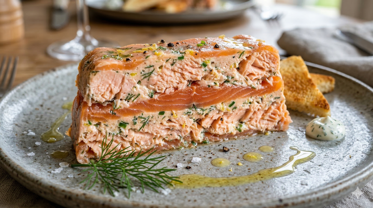 Terrine aux deux saumons : une entrée fraîche aux saveurs marines